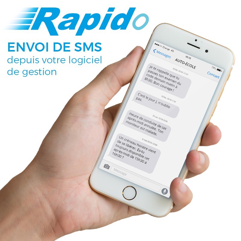 ENVOI DE SMS VIA RAPIDO