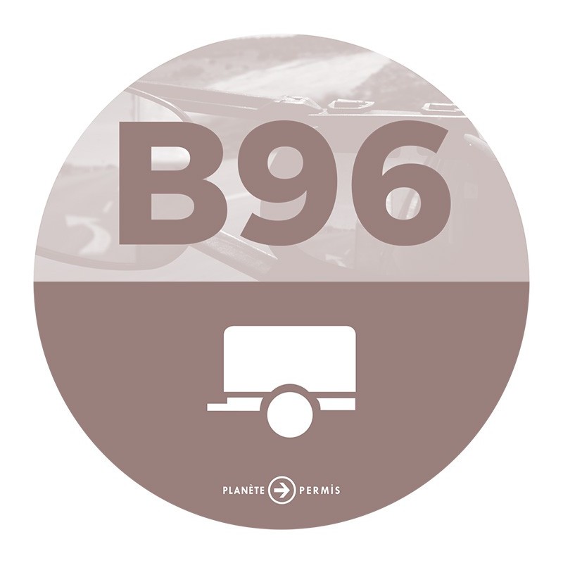 STICKER PERMIS B96