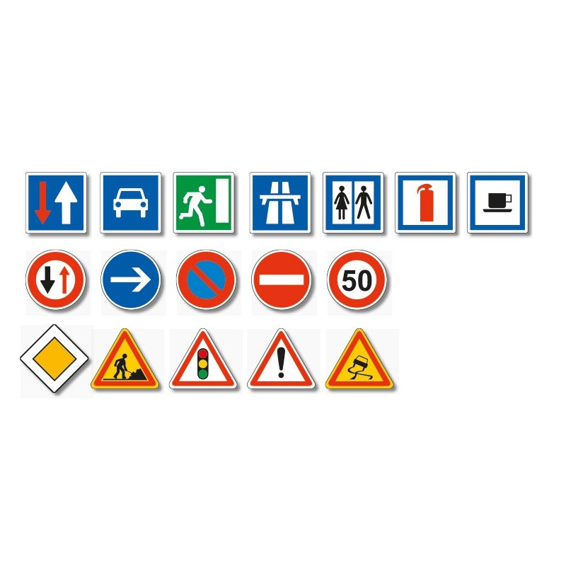 LOT DE 18 DECORS VITRINES