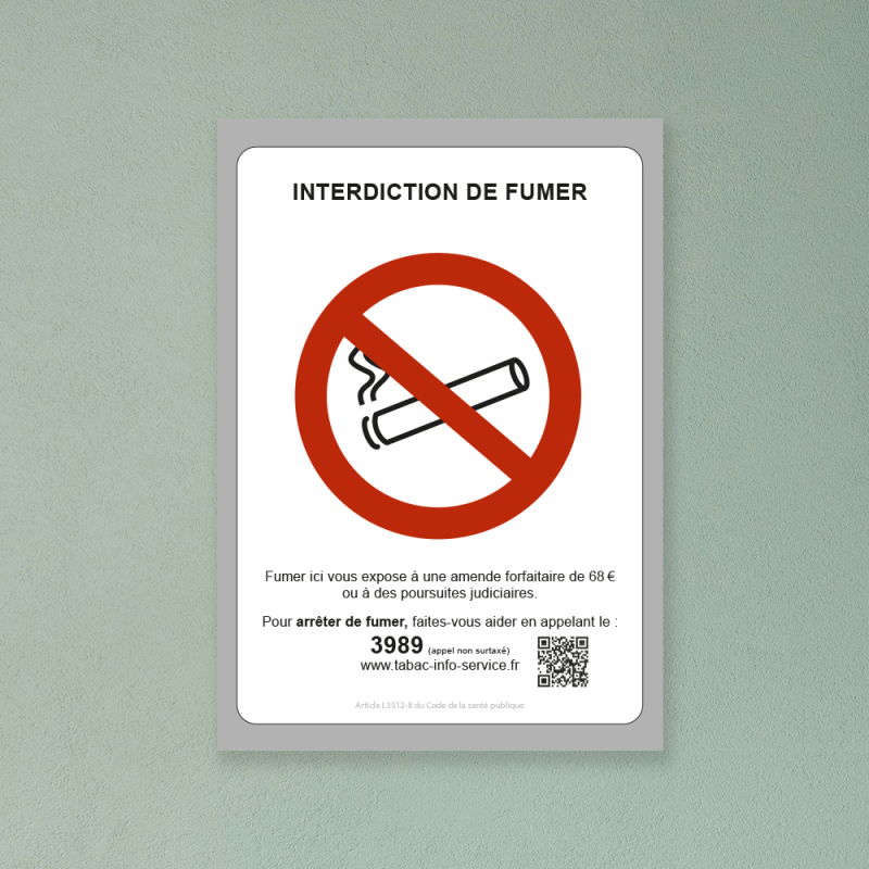 AFFICHE INTERDICTION DE FUMER