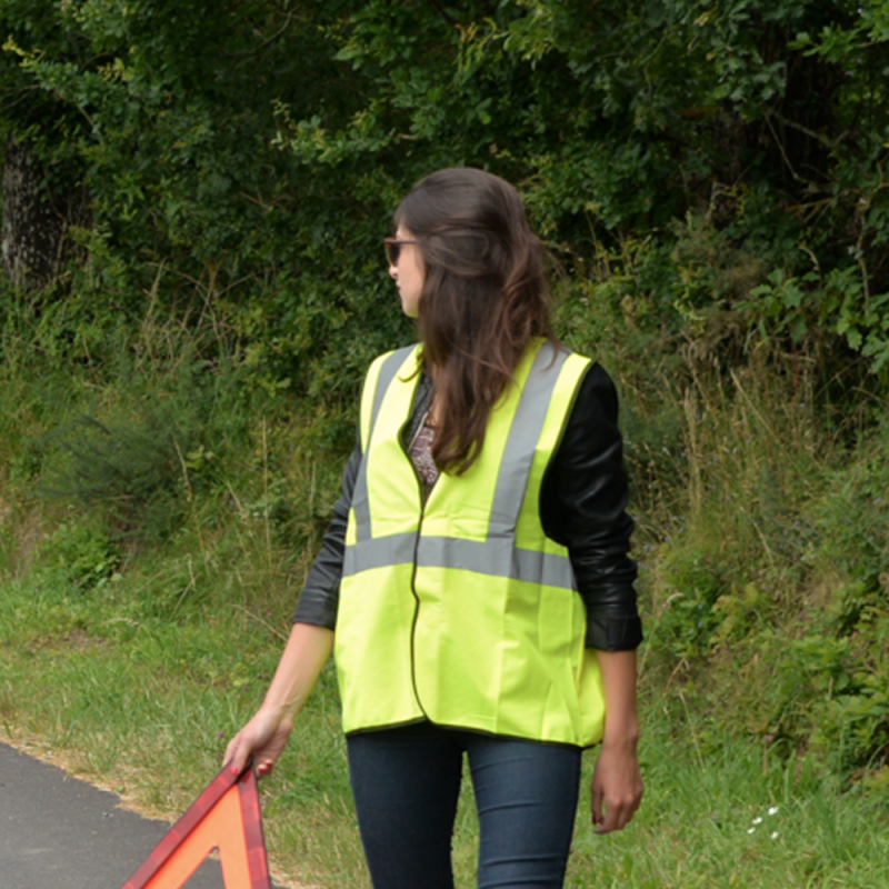 GILET DE HAUTE SÉCURITÉ FLUORESCENT