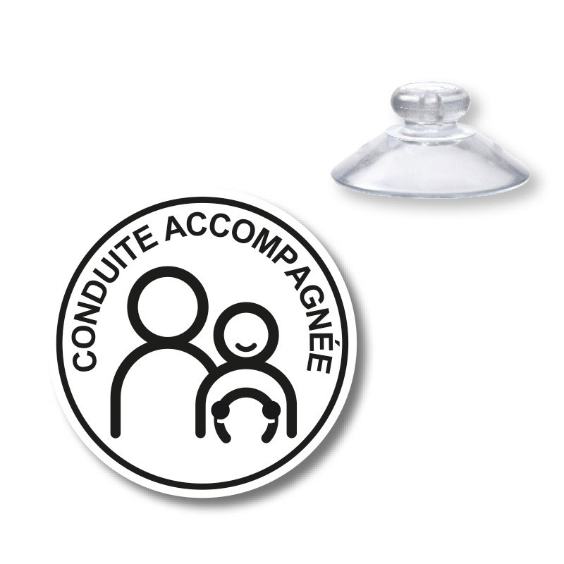 disques AAC ventouses;macaron AAC ventouses;disqueconduite accompagnée