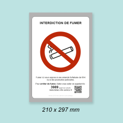 AFFICHE INTERDICTION DE FUMER