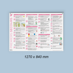 CARTE MURALE QUESTIONS PREMIERS SECOURS