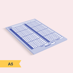 LOT DE 250 FEUILLES REPONSES RECTO VERSO - 2 SERIES/PAGE