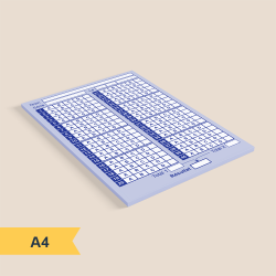 LOT DE 250 FEUILLES REPONSES RECTO - 1 SERIE/PAGE