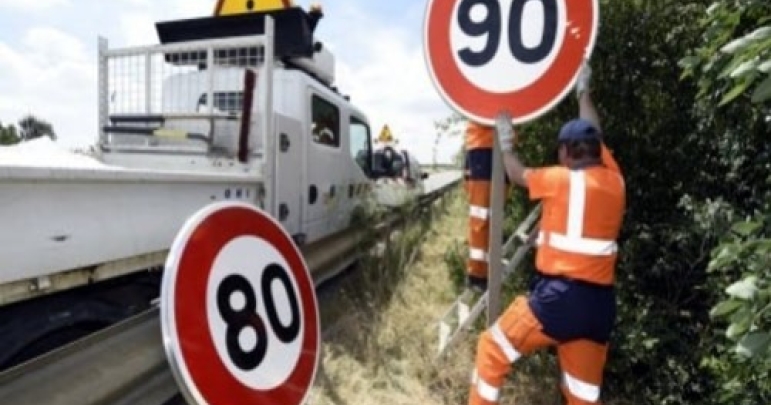 Retour aux 90 km/h pour de nombreux départements 